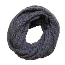 Teste padrão da torção das mulheres malha Snood Loop cachecol de inverno círculo (SK104)